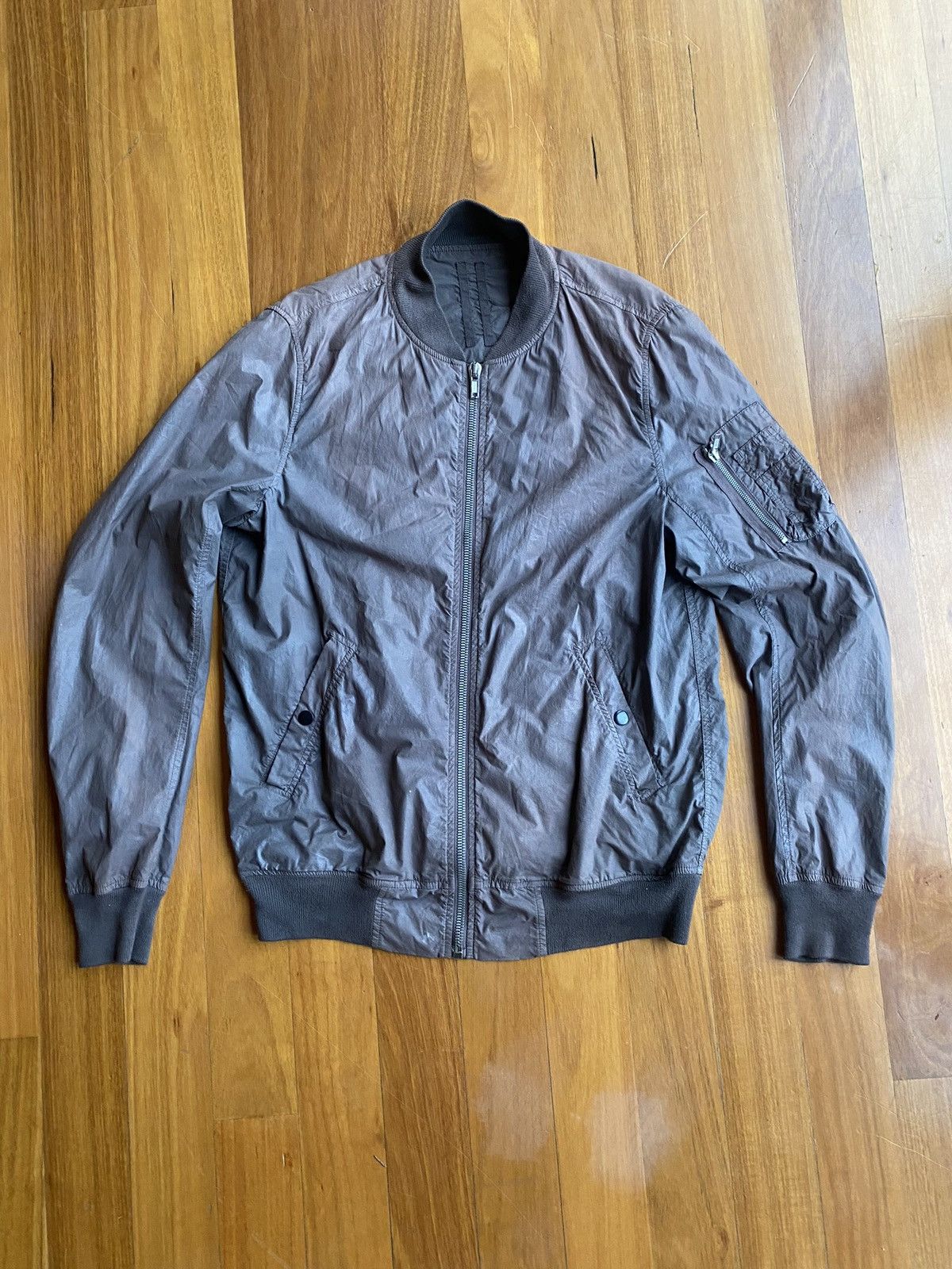 Rick Owens Drkshdw Waxed Bomber Size US M / EU 48-50 / 2 - 1 Thumbnail