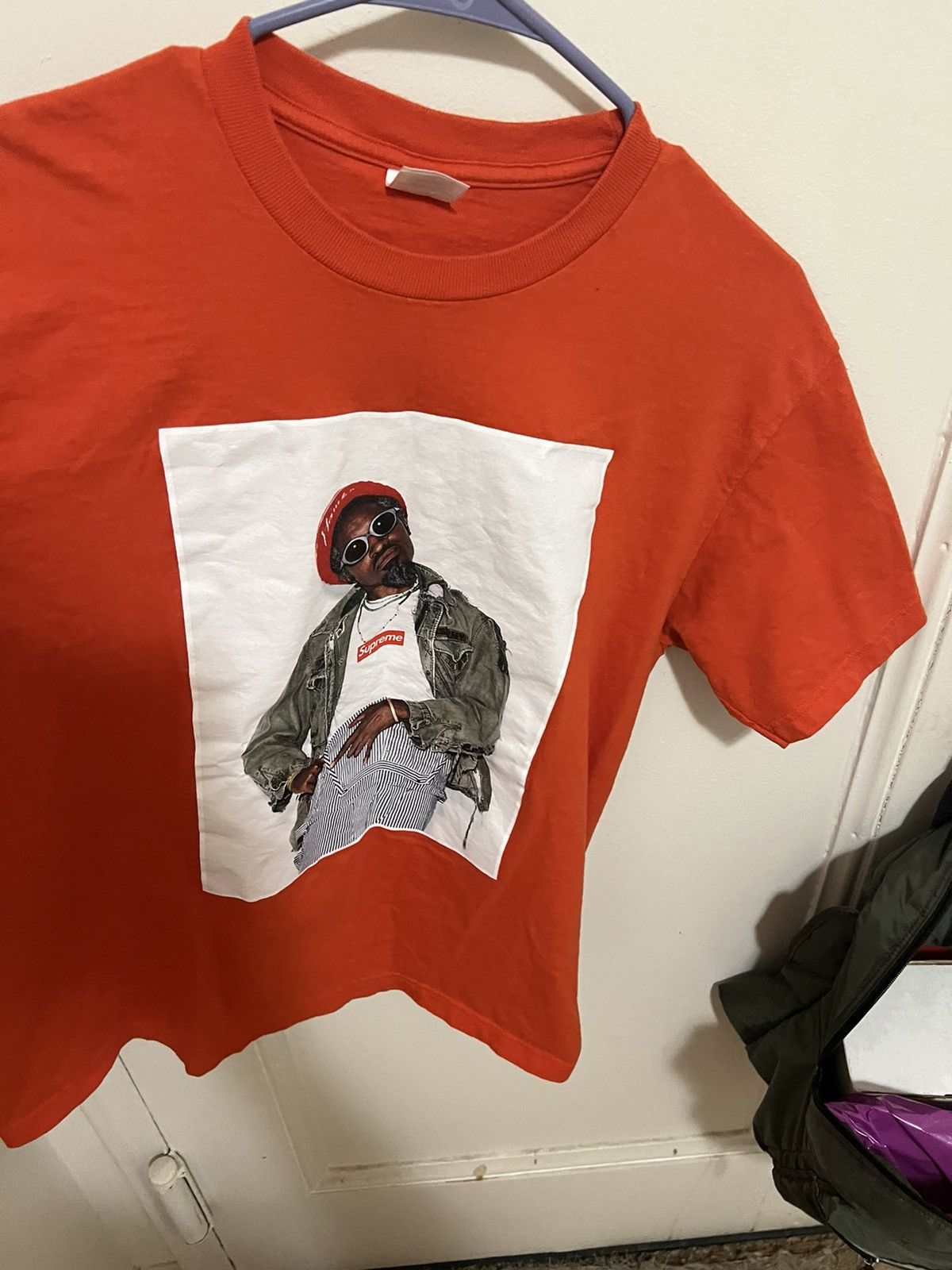 Supreme Supreme Andre 3000 photo tee shirt tomato size medium Size US M / EU 48-50 / 2 - 5 Thumbnail
