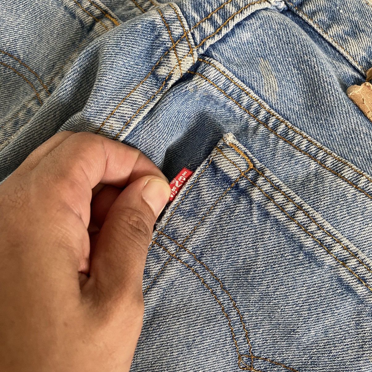 Levi's VTG Early 90’s Levi's 501 Faded Blue Denim Jeans Size US 28 / EU 44 - 15 Thumbnail