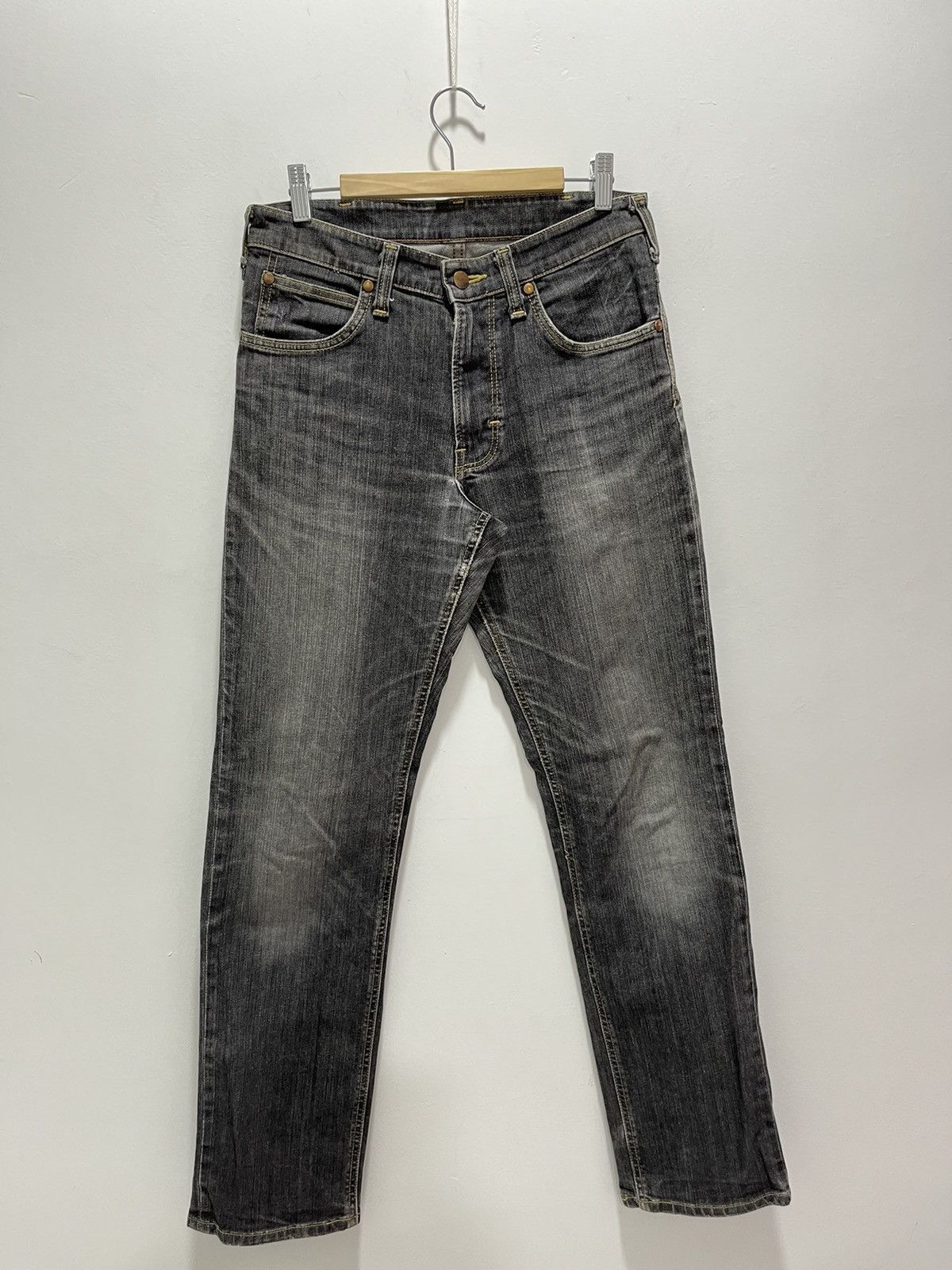Japanese Brand × Vintage × Wrangler VINTAGE WRANGLER WASHED BLACK DISTRESSED JEANS Size US 30 / EU 46 - 6 Thumbnail
