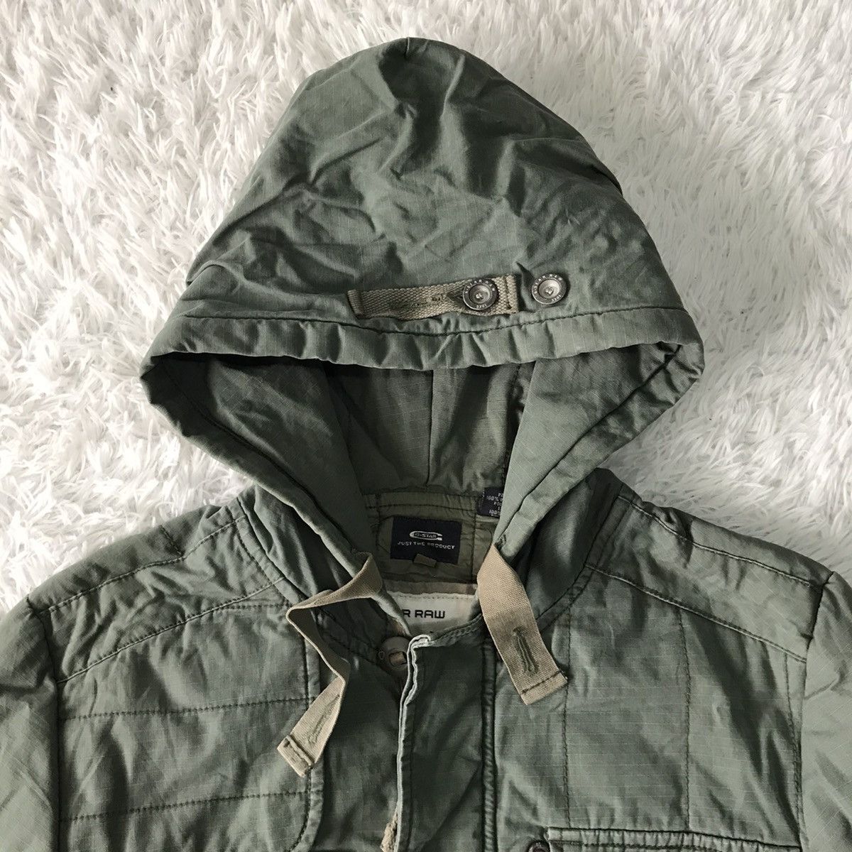 G-Star 💥Steals💥Capter Quilted Hooded Shirt US Jacket Size US M / EU 48-50 / 2 - 7 Thumbnail