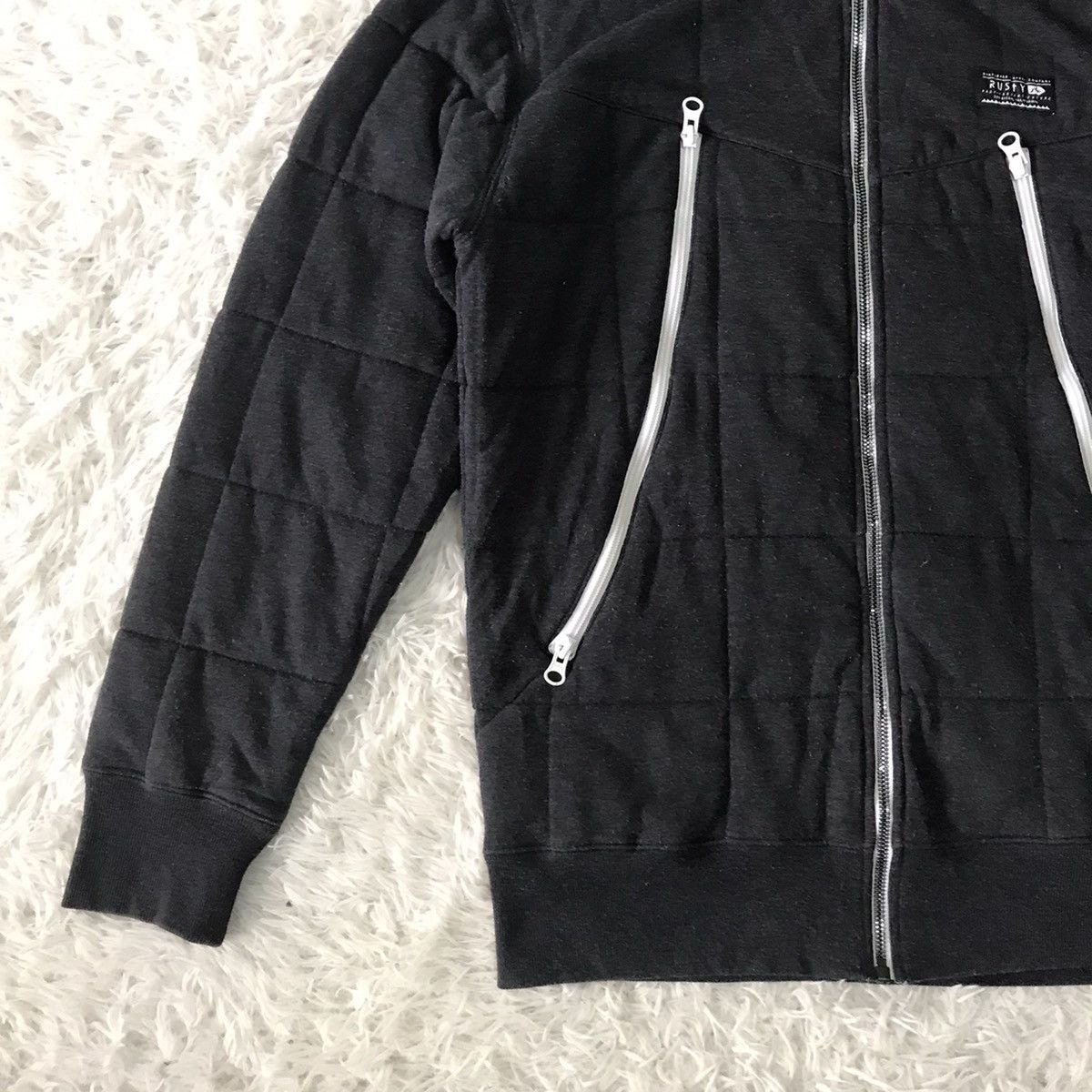 Rusty Rusty Full Zip Jacket Hooded Quilted Style Size US L / EU 52-54 / 3 - 3 Thumbnail