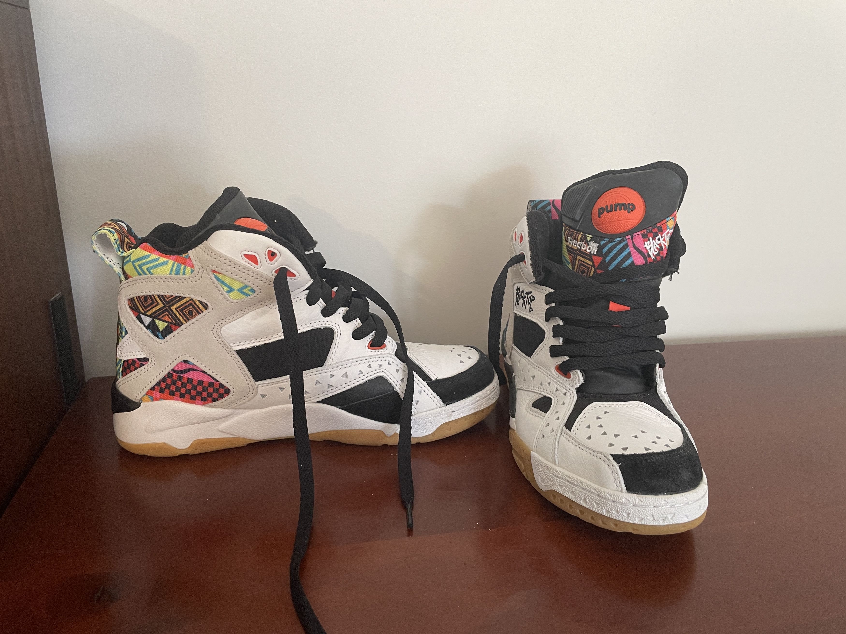 Reebok blacktop battleground store tribal pump