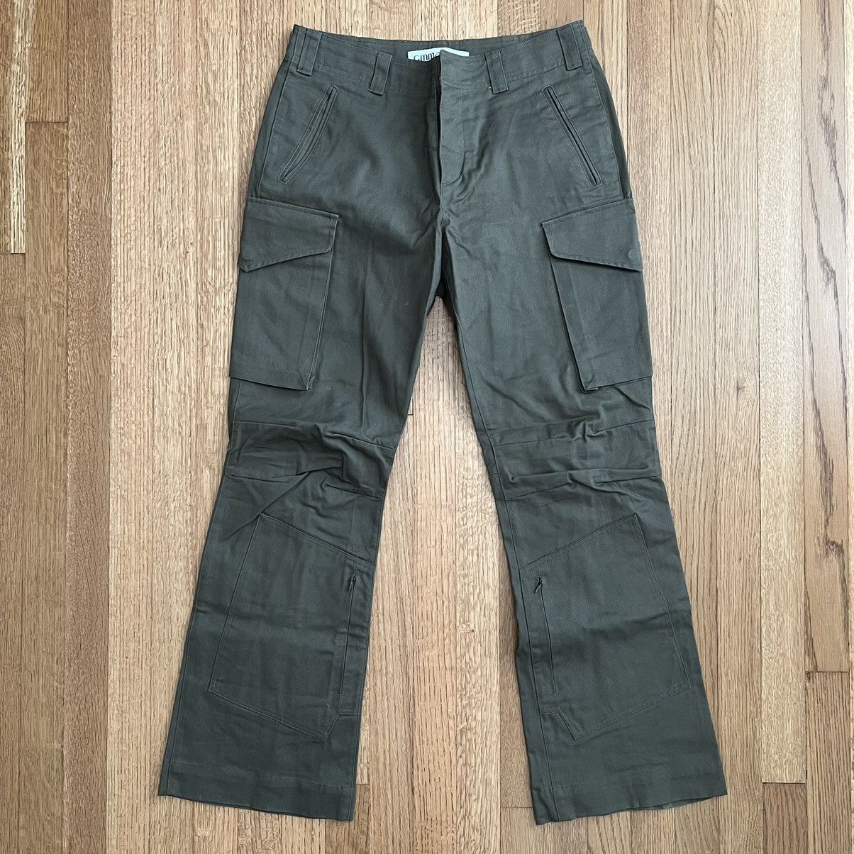 CMMAWEAR CMMAWEAR Hourglass Back Zip Cargo Pants (Sage Green