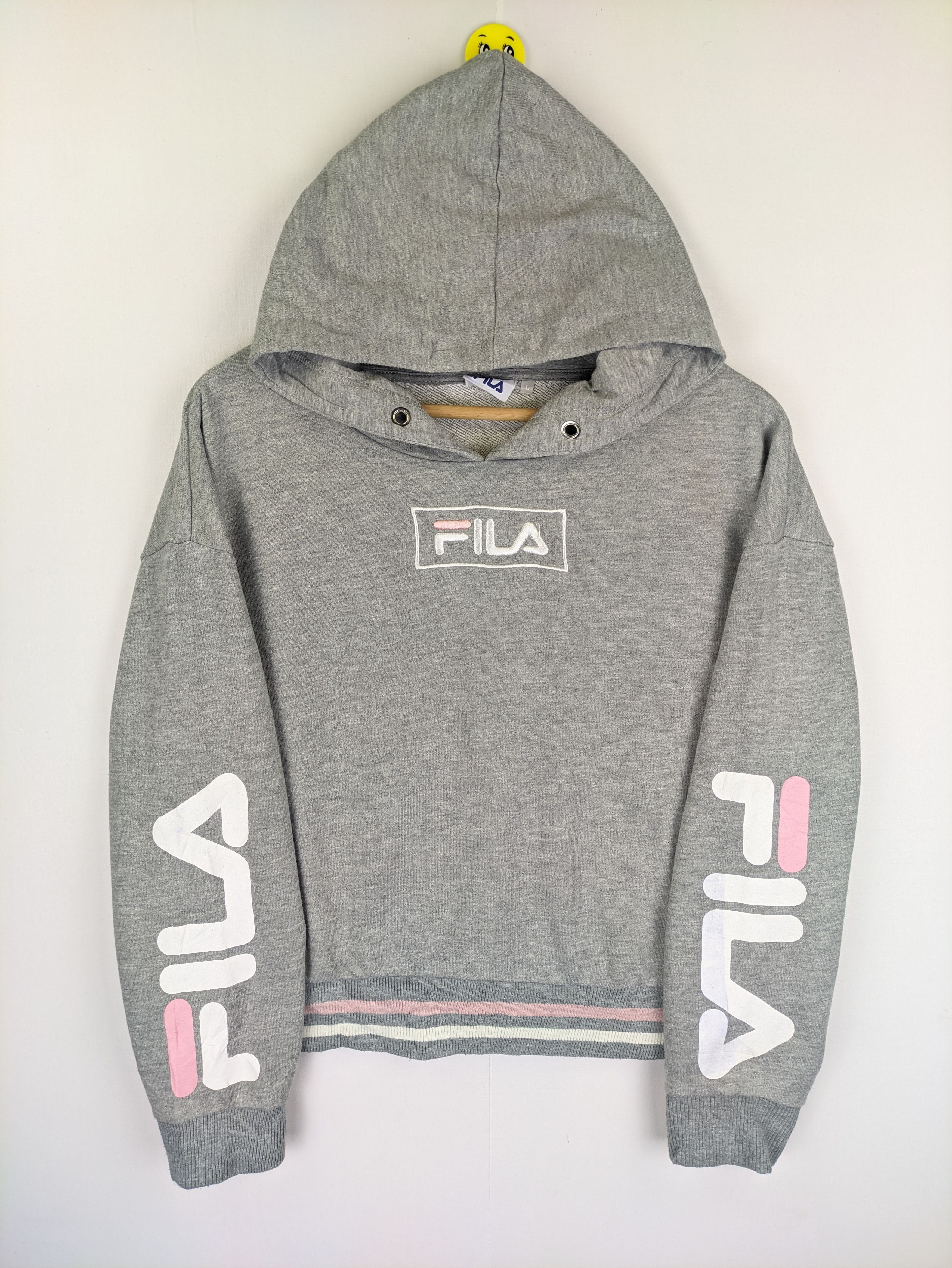 image of Stealshoodie Pullover By Fila X Love Toxic in Grey, Women's (Size Medium)