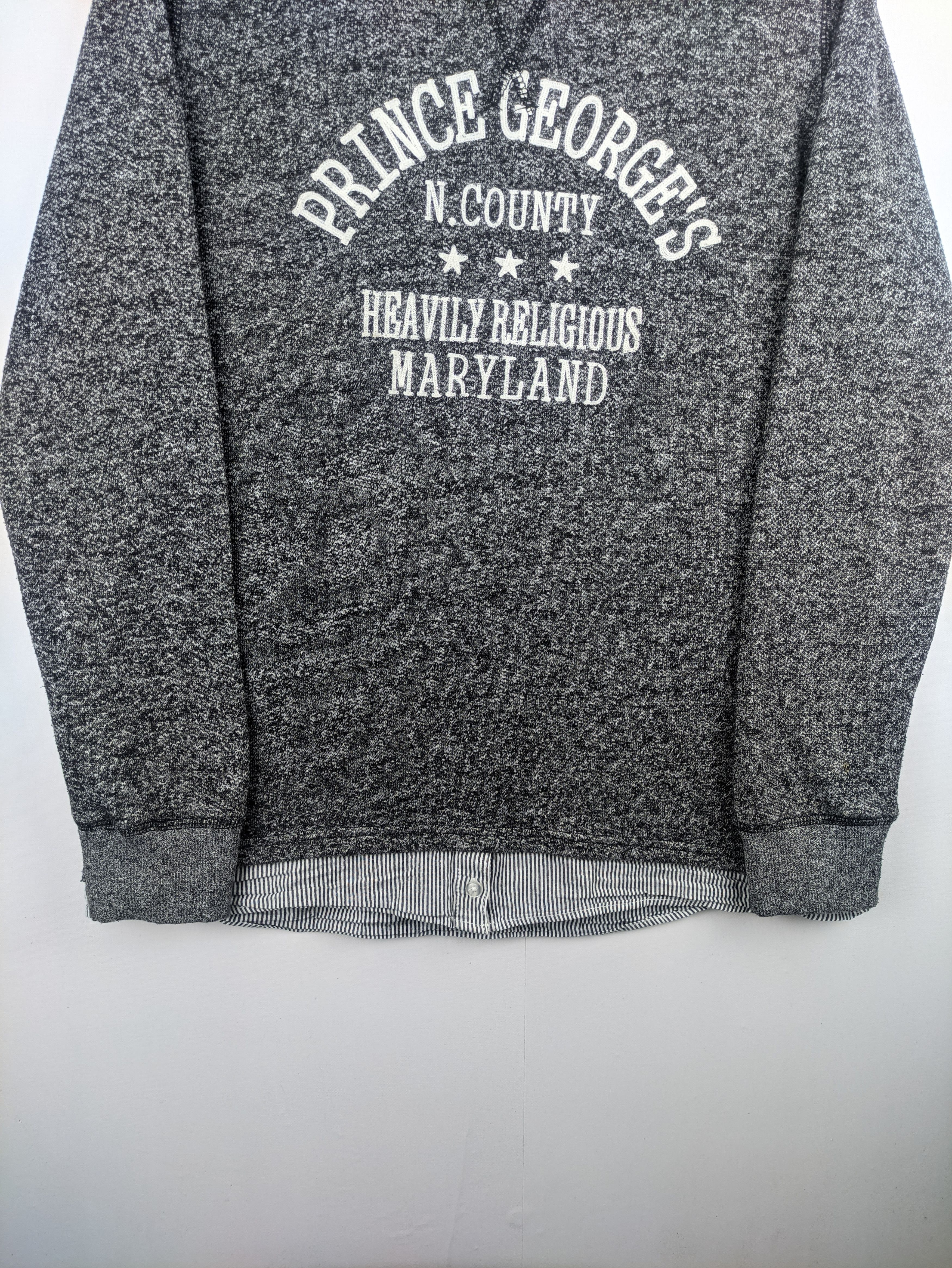 Japanese Brand Steals🔥Sweatshirt Pullover Double Collar Prince George's Size US M / EU 48-50 / 2 - 6 Thumbnail