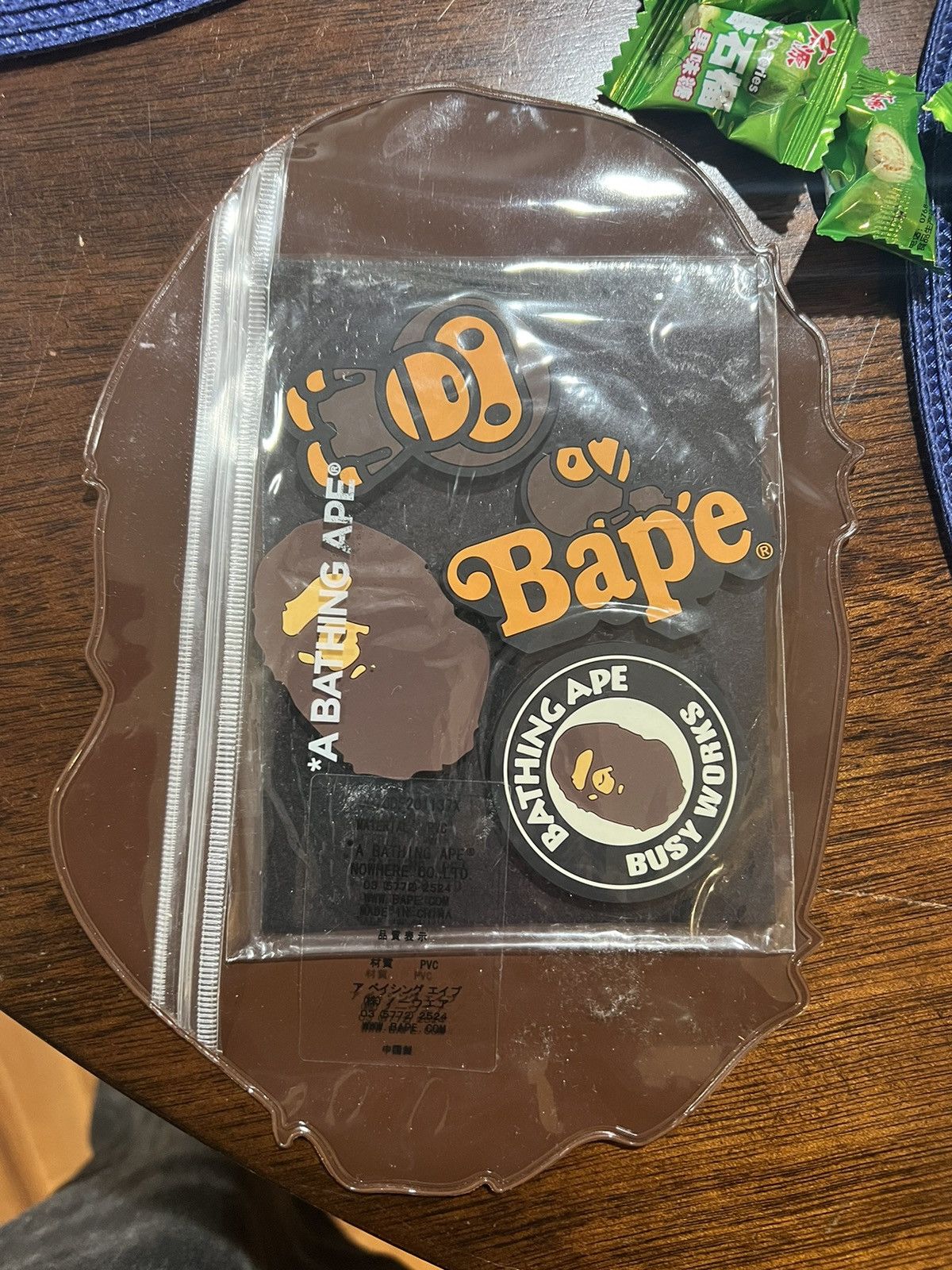 Bape magnets 4 pack with pouch