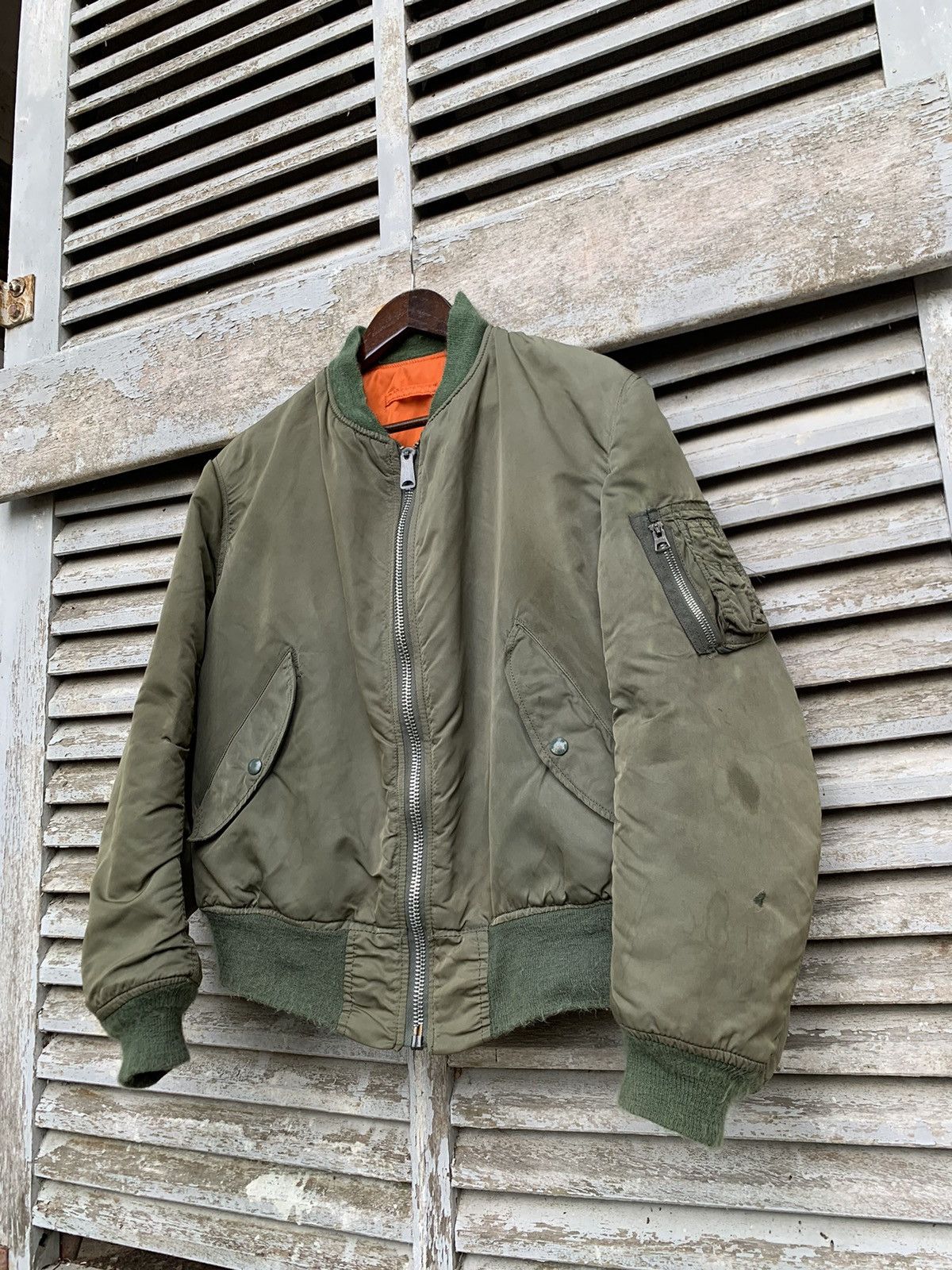 Alpha Industries 🪖Vintage Alpha Industries Man Intermediate Bomber Jacket Size US L / EU 52-54 / 3 - 3 Thumbnail