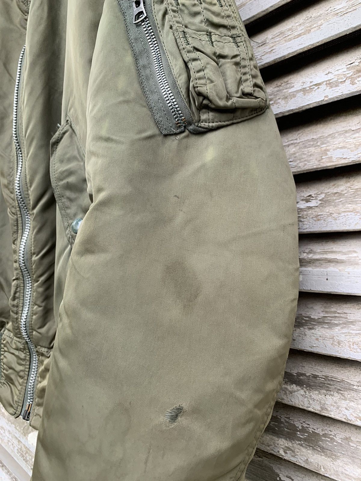Alpha Industries 🪖Vintage Alpha Industries Man Intermediate Bomber Jacket Size US L / EU 52-54 / 3 - 13 Thumbnail