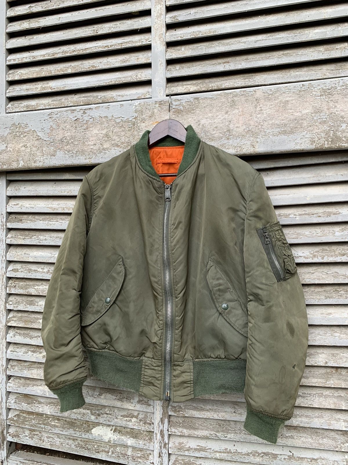 Alpha Industries 🪖Vintage Alpha Industries Man Intermediate Bomber Jacket Size US L / EU 52-54 / 3 - 2 Thumbnail