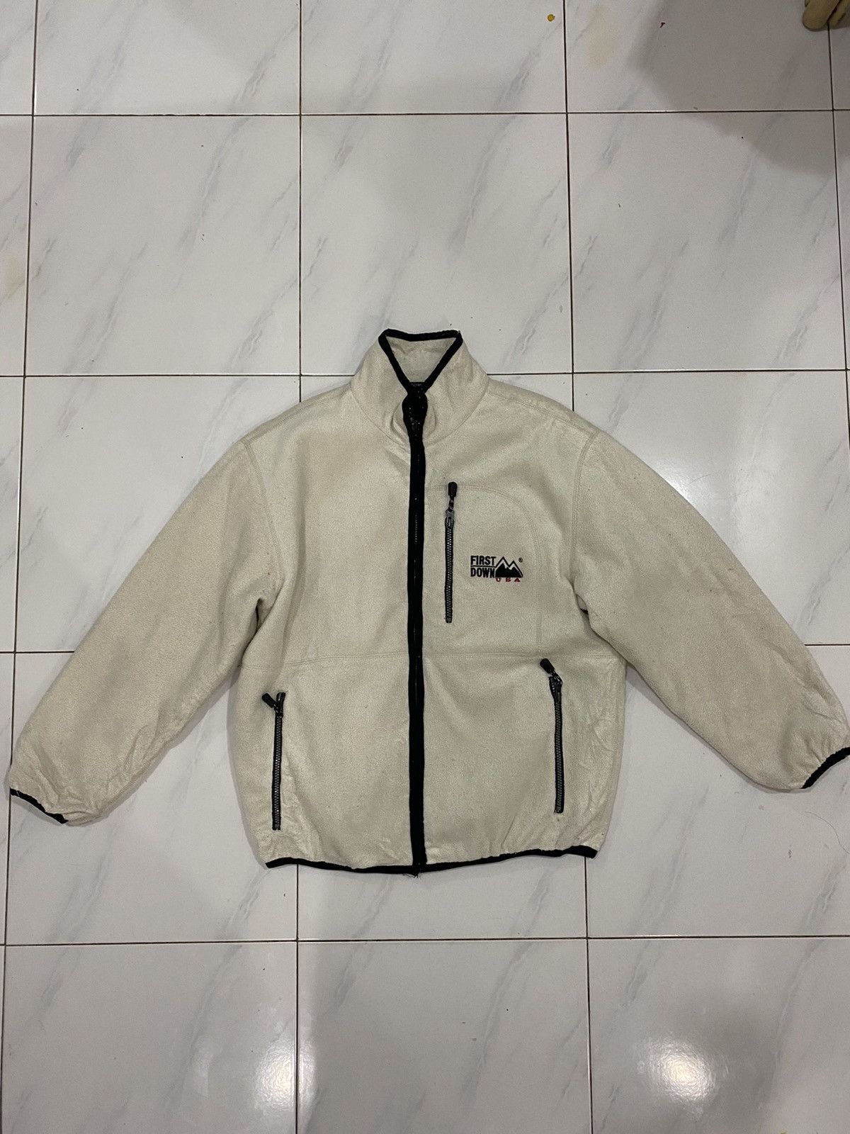 Other 🔥Vintage🔥 First Down Sherpa Fleece Jacket Size US L / EU 52-54 / 3 - 2 Thumbnail