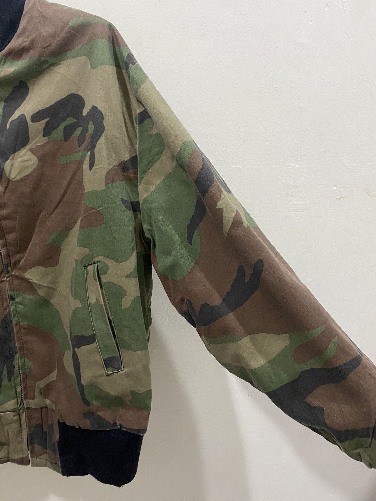 Vintage 🔥Vintage🔥 WPL 13226 Army Stripes Bomber Jacket Size US L / EU 52-54 / 3 - 5 Thumbnail