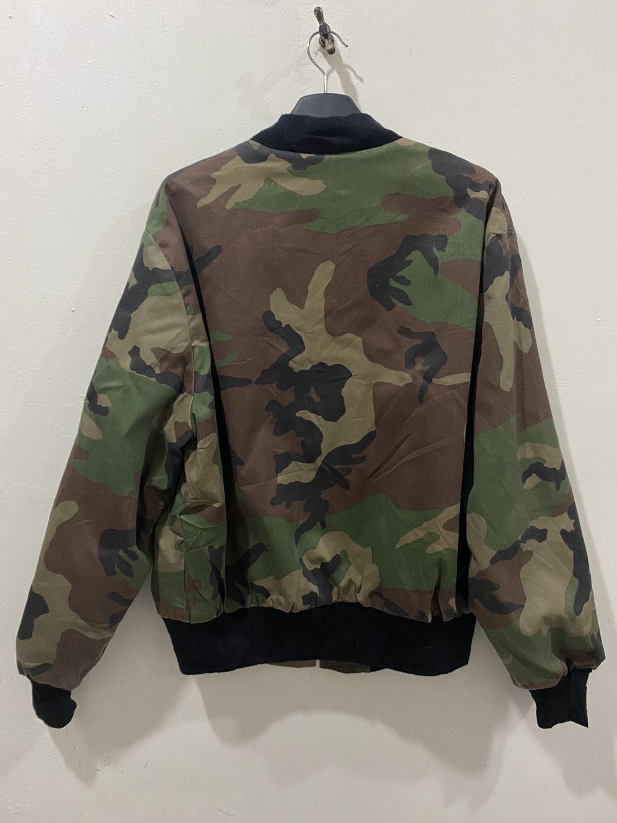 Vintage 🔥Vintage🔥 WPL 13226 Army Stripes Bomber Jacket Size US L / EU 52-54 / 3 - 9 Thumbnail