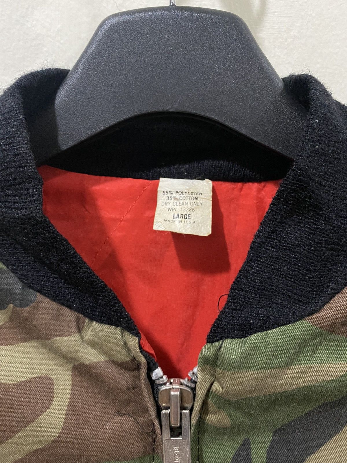 Vintage 🔥Vintage🔥 WPL 13226 Army Stripes Bomber Jacket Size US L / EU 52-54 / 3 - 8 Thumbnail
