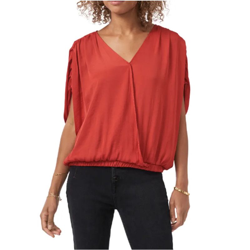 Vince Camuto Dolman Sleeve Blouson Top