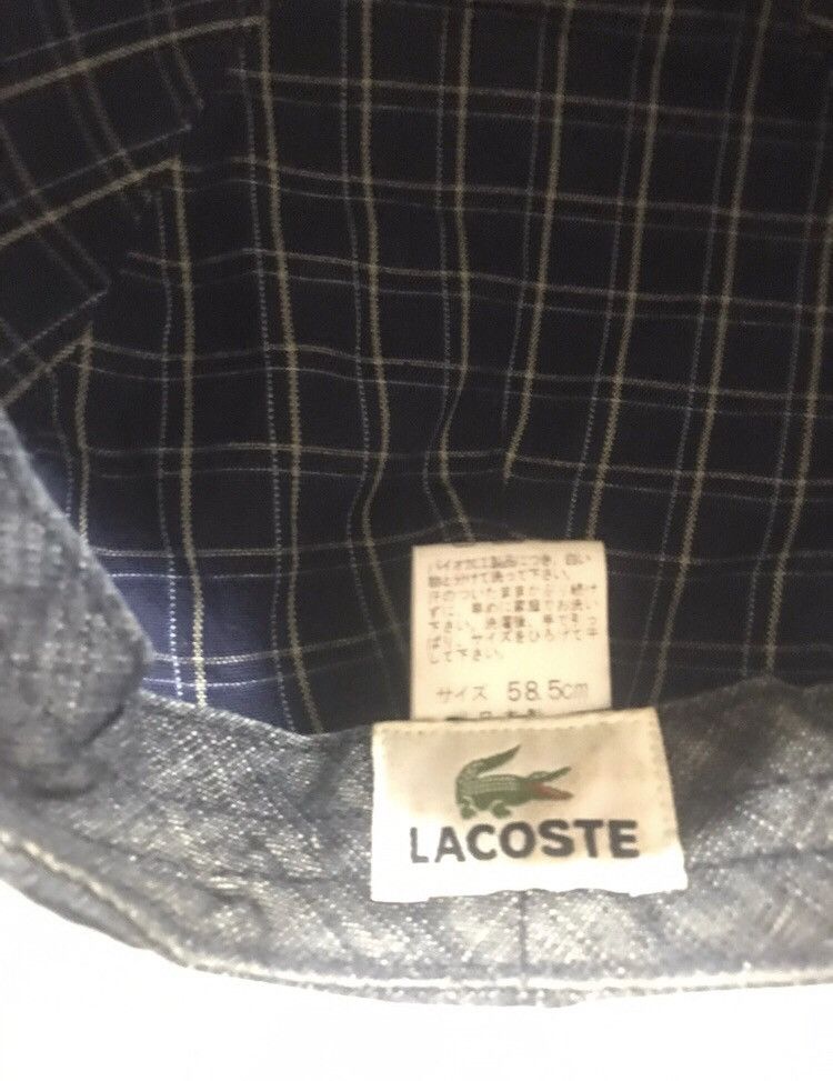 Lacoste VTG Lacoste Denim Flat Hat Size ONE SIZE - 6 Thumbnail