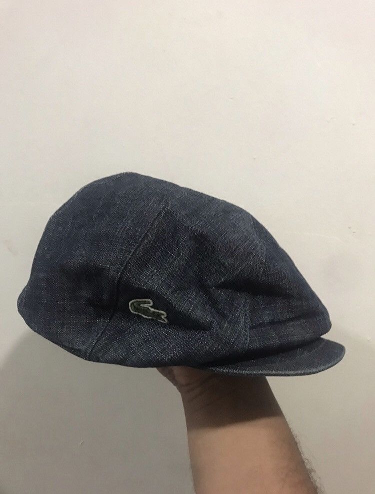 Lacoste VTG Lacoste Denim Flat Hat Size ONE SIZE - 1 Thumbnail