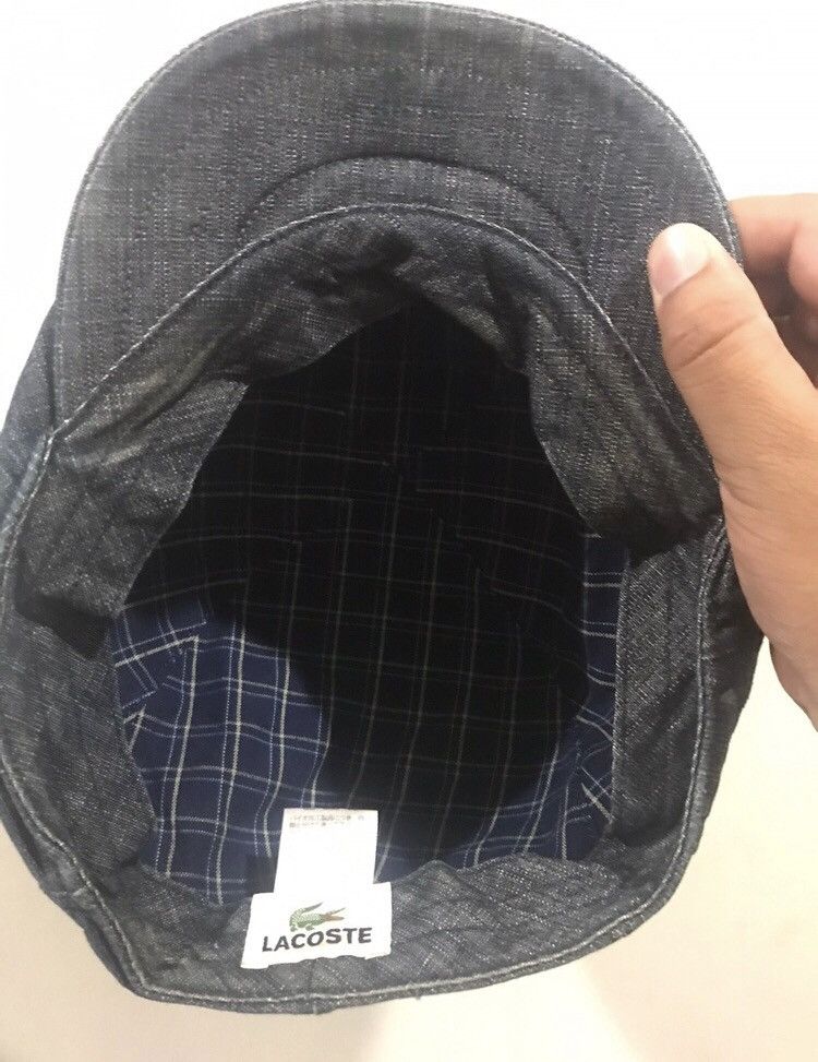 Lacoste VTG Lacoste Denim Flat Hat Size ONE SIZE - 5 Thumbnail