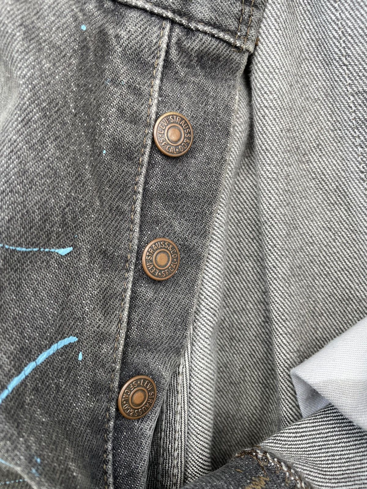 Levi's × Levi's Vintage Clothing Levis 501 Sashiko Patchwork Reworked Painter Denim Jeans Size US 32 / EU 48 - 20 Thumbnail