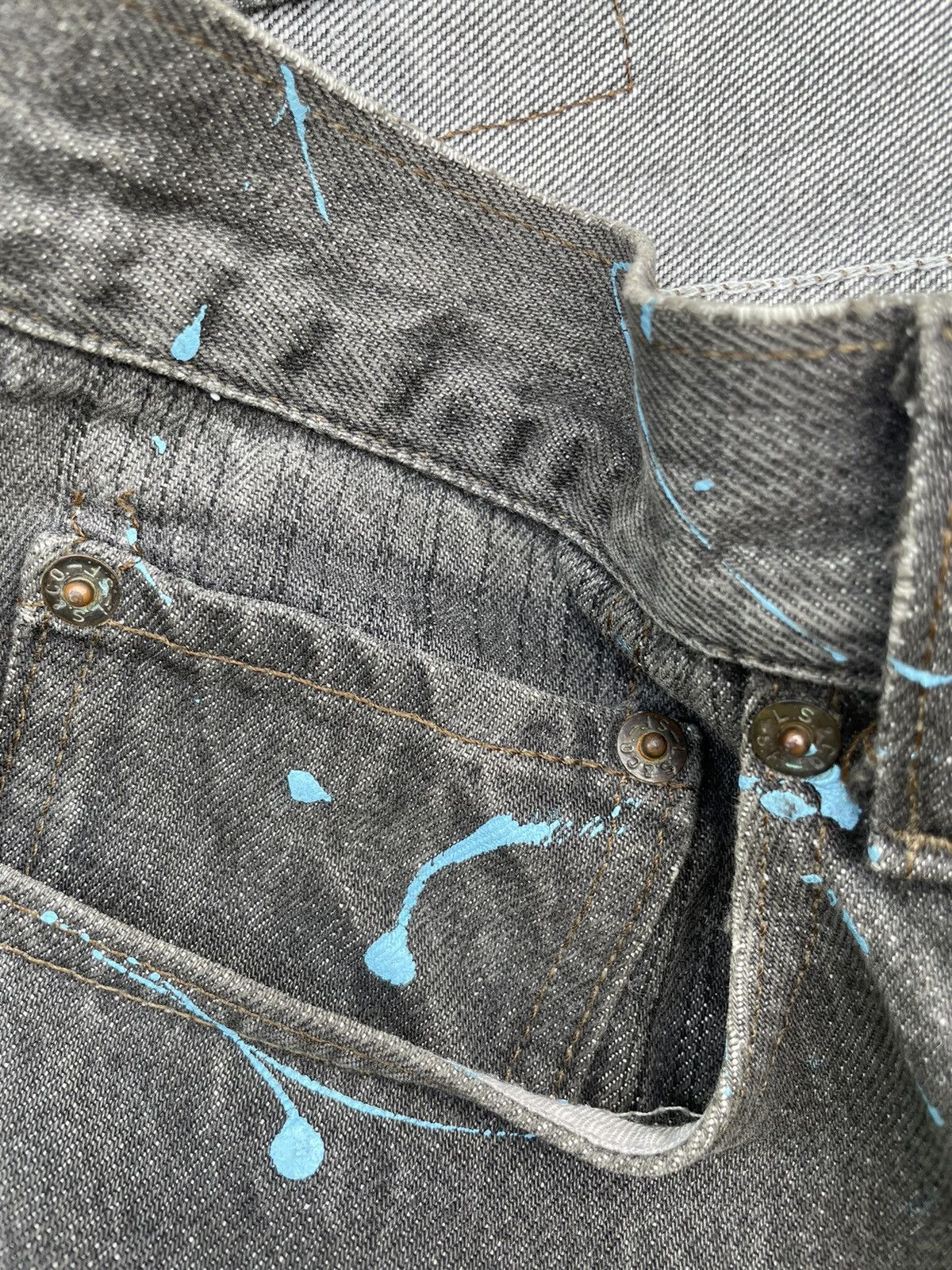 Levi's × Levi's Vintage Clothing Levis 501 Sashiko Patchwork Reworked Painter Denim Jeans Size US 32 / EU 48 - 21 Thumbnail