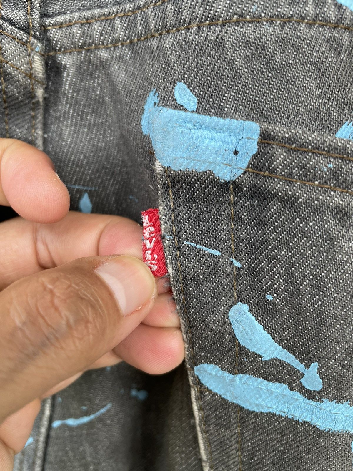 Levi's × Levi's Vintage Clothing Levis 501 Sashiko Patchwork Reworked Painter Denim Jeans Size US 32 / EU 48 - 13 Thumbnail