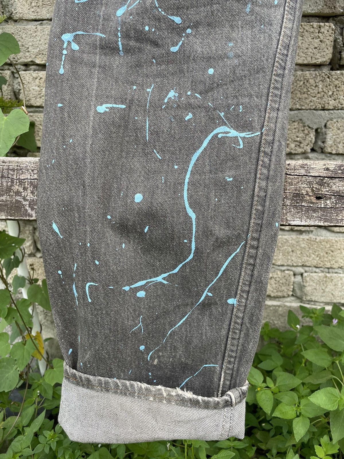 Levi's × Levi's Vintage Clothing Levis 501 Sashiko Patchwork Reworked Painter Denim Jeans Size US 32 / EU 48 - 17 Thumbnail