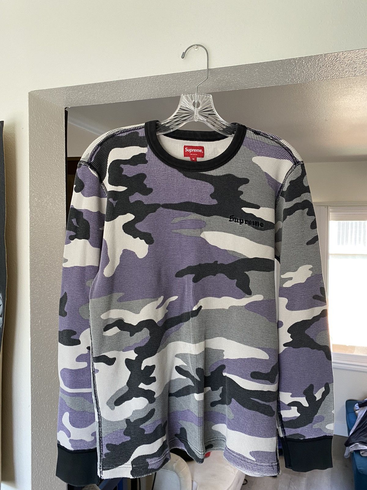 Supreme Supreme waffle thermal purple camo | Grailed