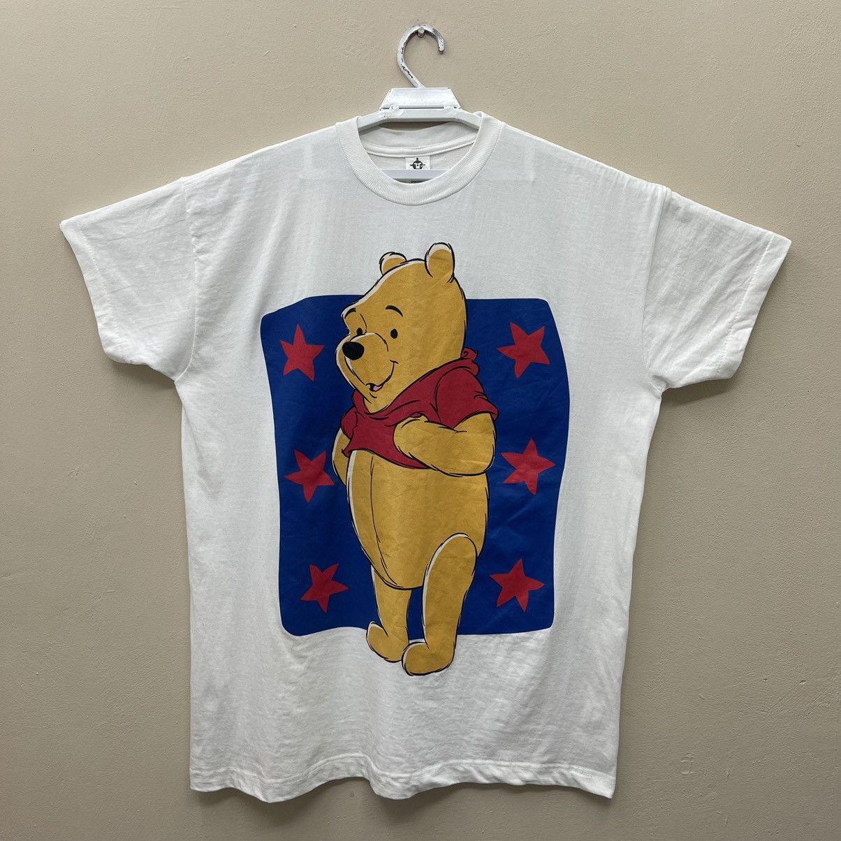 Beauty Beast × Disney × Vintage Vintage Fulprint Winnie The Pooh Shirt White Big Size Size US XXL / EU 58 / 5 - 1 Thumbnail