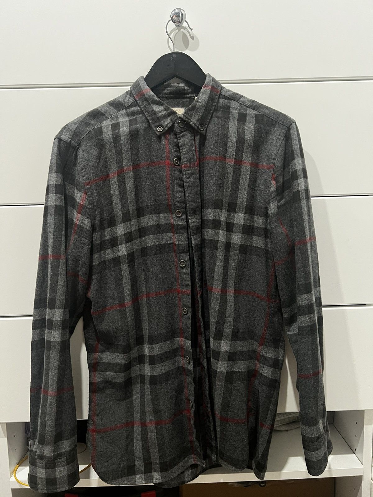 Burberry Burberry Cotton Flannel Size US M / EU 48-50 / 2 - 1 Thumbnail