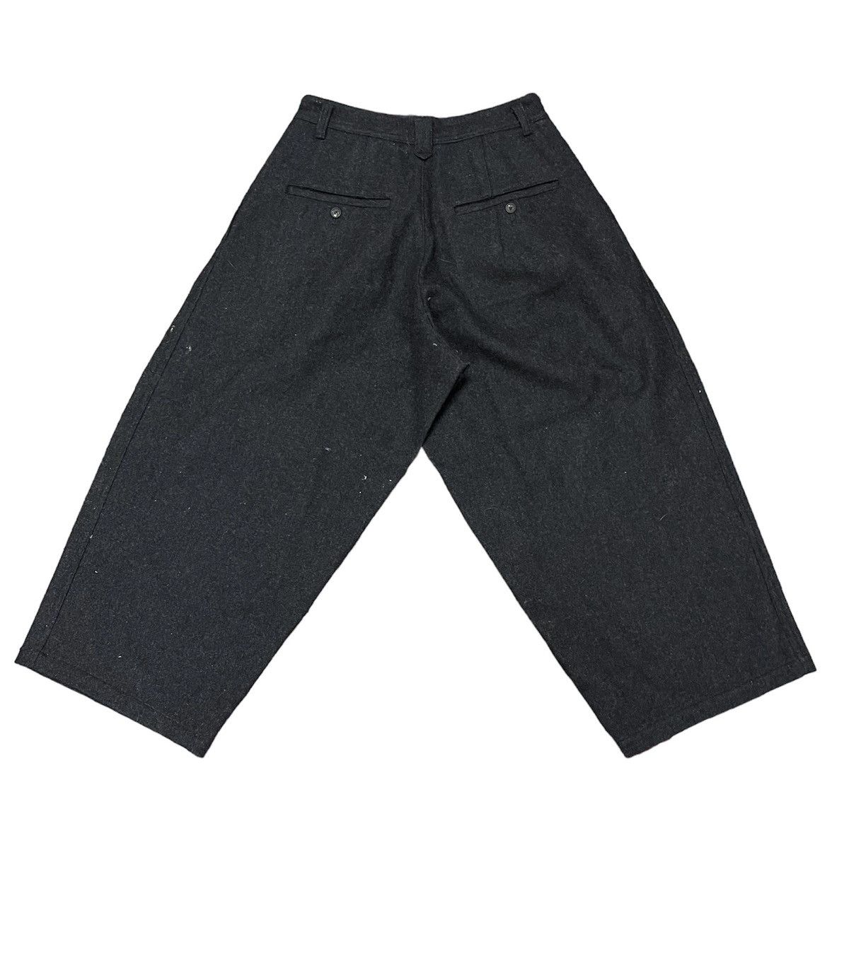 Y's for Men × Yohji Yamamoto Ys Gabardine wide wool cropped pants Size US 28 / EU 44 - 2 Thumbnail