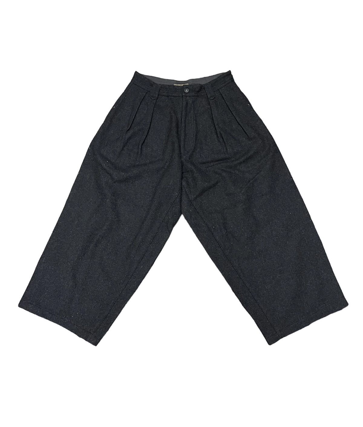 Y's for Men × Yohji Yamamoto Ys Gabardine wide wool cropped pants Size US 28 / EU 44 - 1 Thumbnail