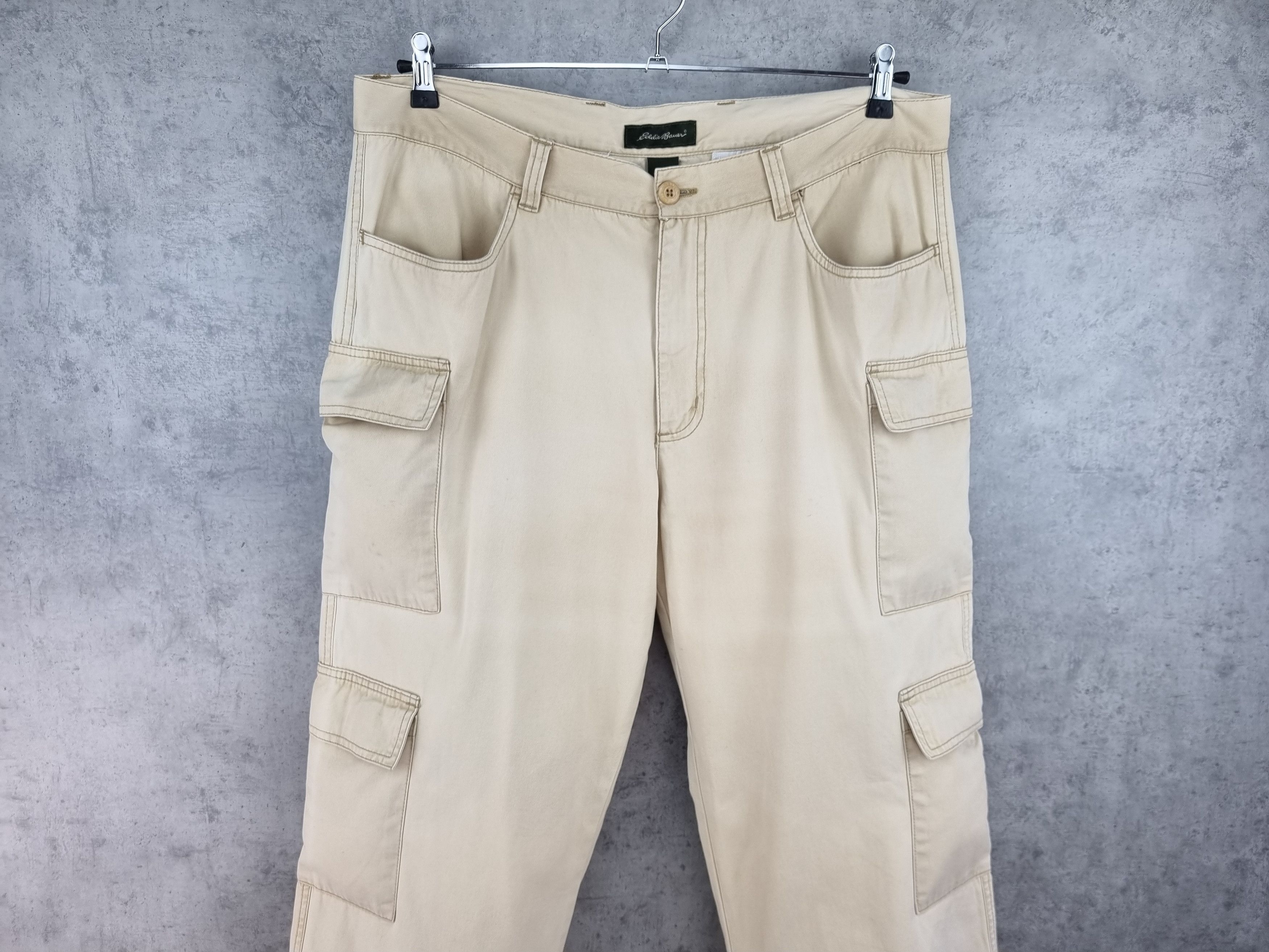Japanese Brand × Vintage Eddie Bauer 90s Cotton Pants with 8 pockets Travis Scott Size US 34 / EU 50 - 3 Thumbnail