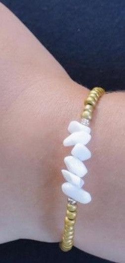 Jewelry Ceramic chip beaded bangle Size ONE SIZE - 2 Thumbnail