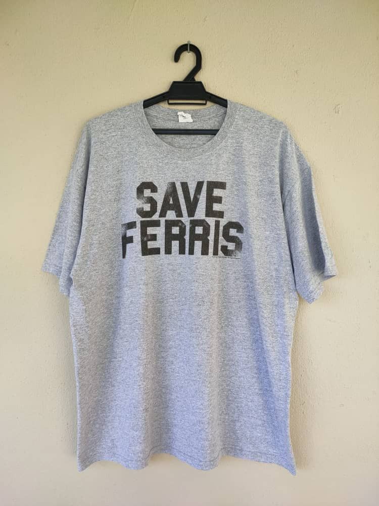 image of Anvil x Movie Save Ferris Movie T in Grey, Men's (Size 2XL)