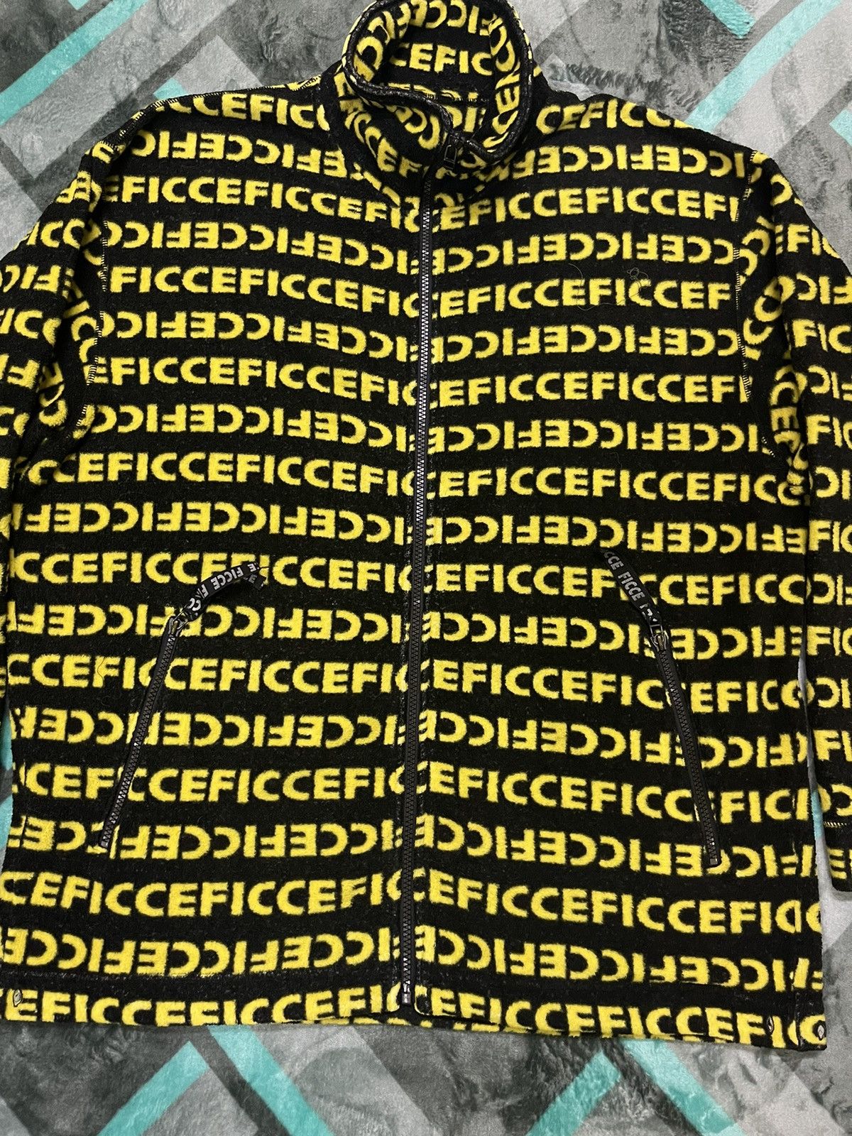 Goldwin × Japanese Brand × Vintage VINTAGE FICCE SPORTS X GOLDWIN FULLPRINT FLEECE JACKET Size US XL / EU 56 / 4 - 3 Thumbnail