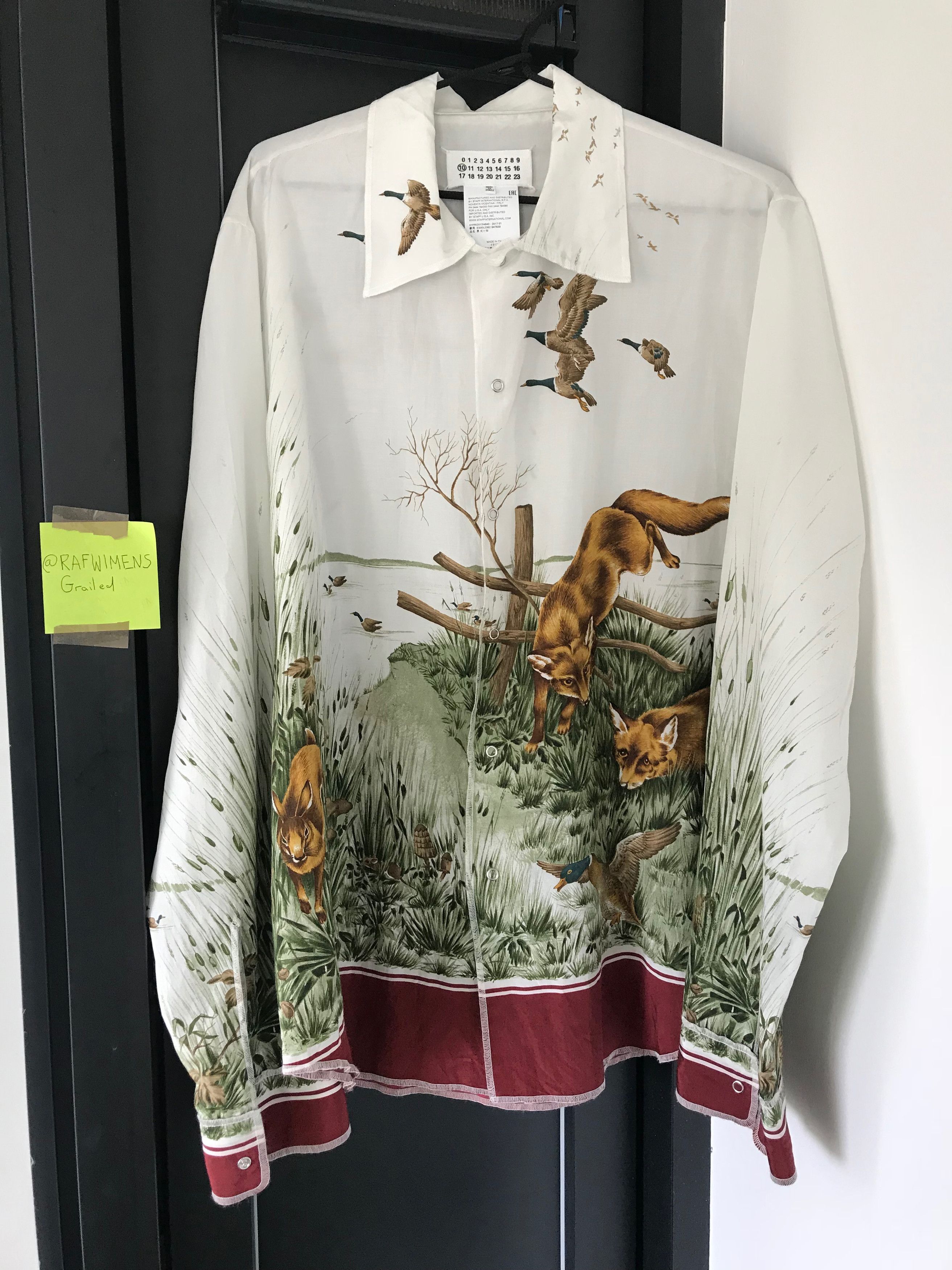 Maison Margiela fox print shirt | Grailed