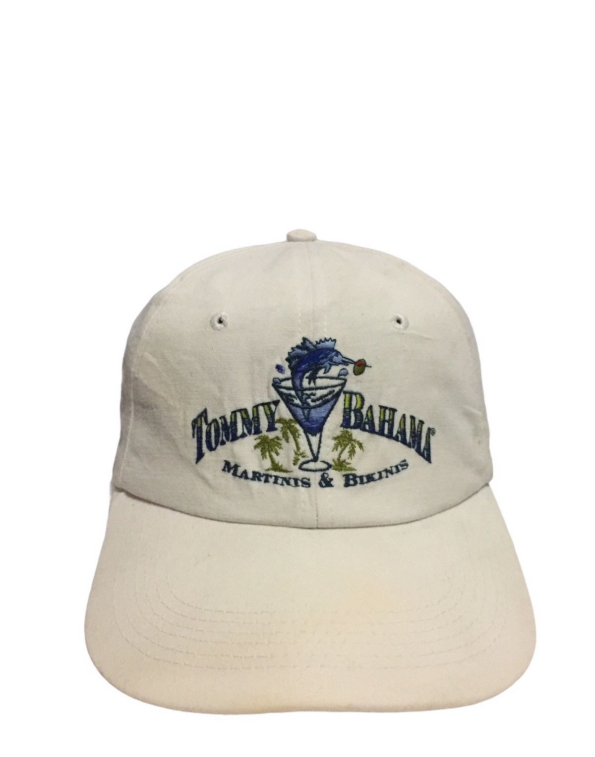 Vintage Vintage Tommy Bahama Martinis & Bikinis Embroidery Hat Size ONE SIZE - 1 Thumbnail