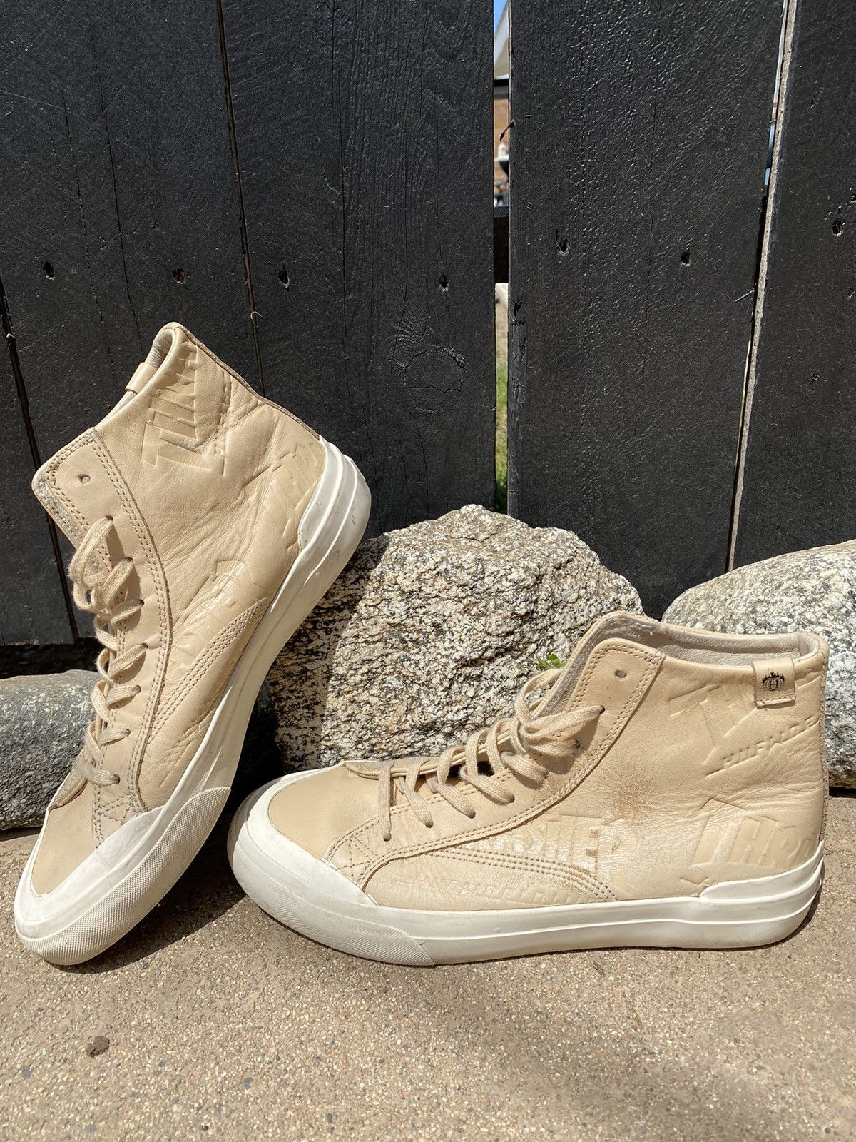 Huf Thrasher Huf X Thrasher high top shoe Grailed