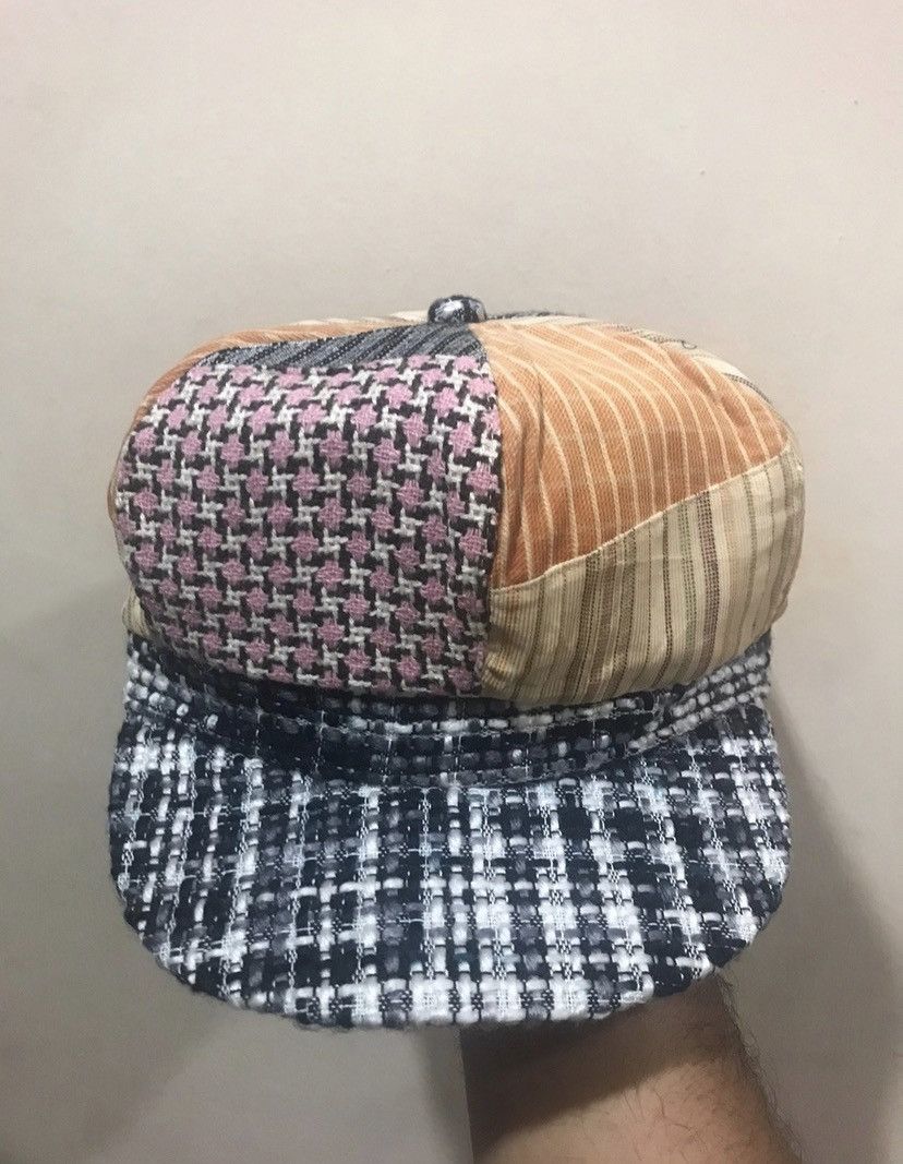 Japanese Brand 🔥Vintage🔥 Patchwork Style Long Malae Rail Hat Size ONE SIZE - 2 Thumbnail