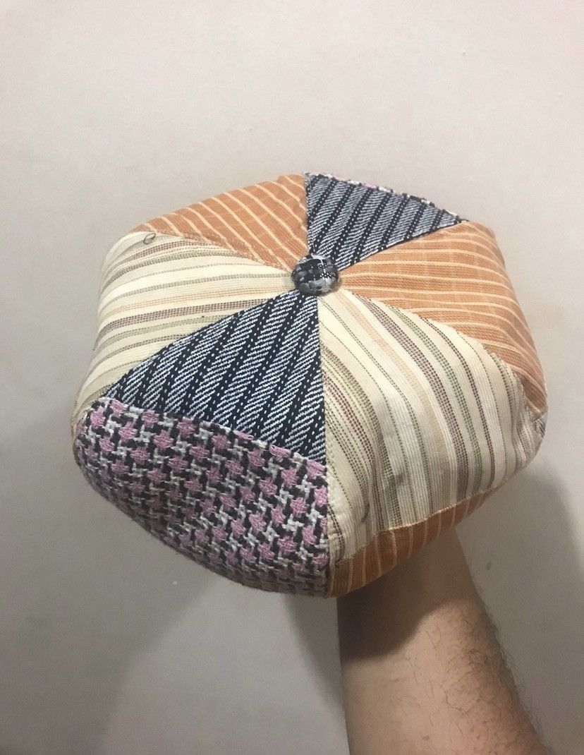 Japanese Brand 🔥Vintage🔥 Patchwork Style Long Malae Rail Hat Size ONE SIZE - 4 Thumbnail
