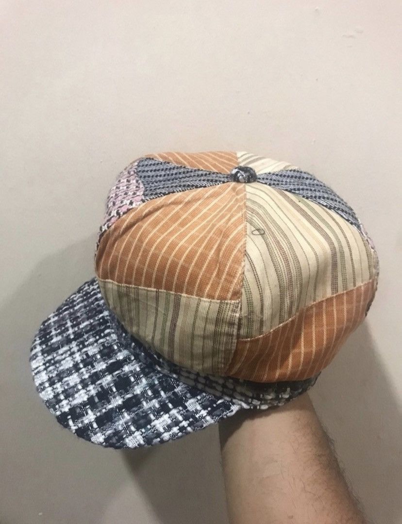 Japanese Brand 🔥Vintage🔥 Patchwork Style Long Malae Rail Hat Size ONE SIZE - 1 Thumbnail