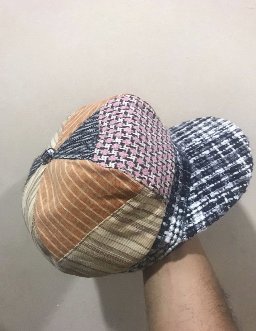 Japanese Brand 🔥Vintage🔥 Patchwork Style Long Malae Rail Hat Size ONE SIZE - 3 Thumbnail