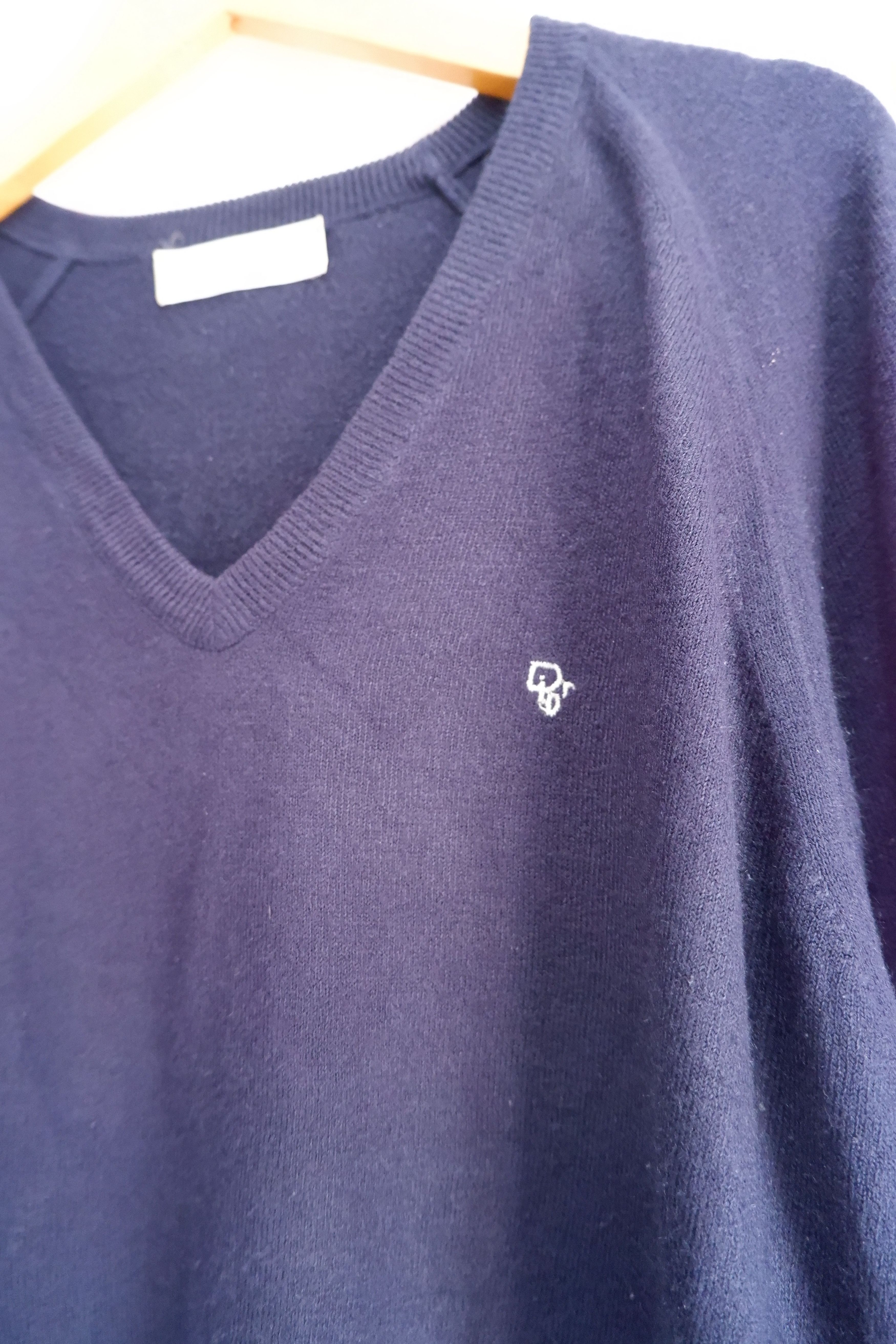 Christian Dior Monsieur Vintage Christian Dior Monsieur Wool Knitwear Vneck Size US L / EU 52-54 / 3 - 2 Thumbnail