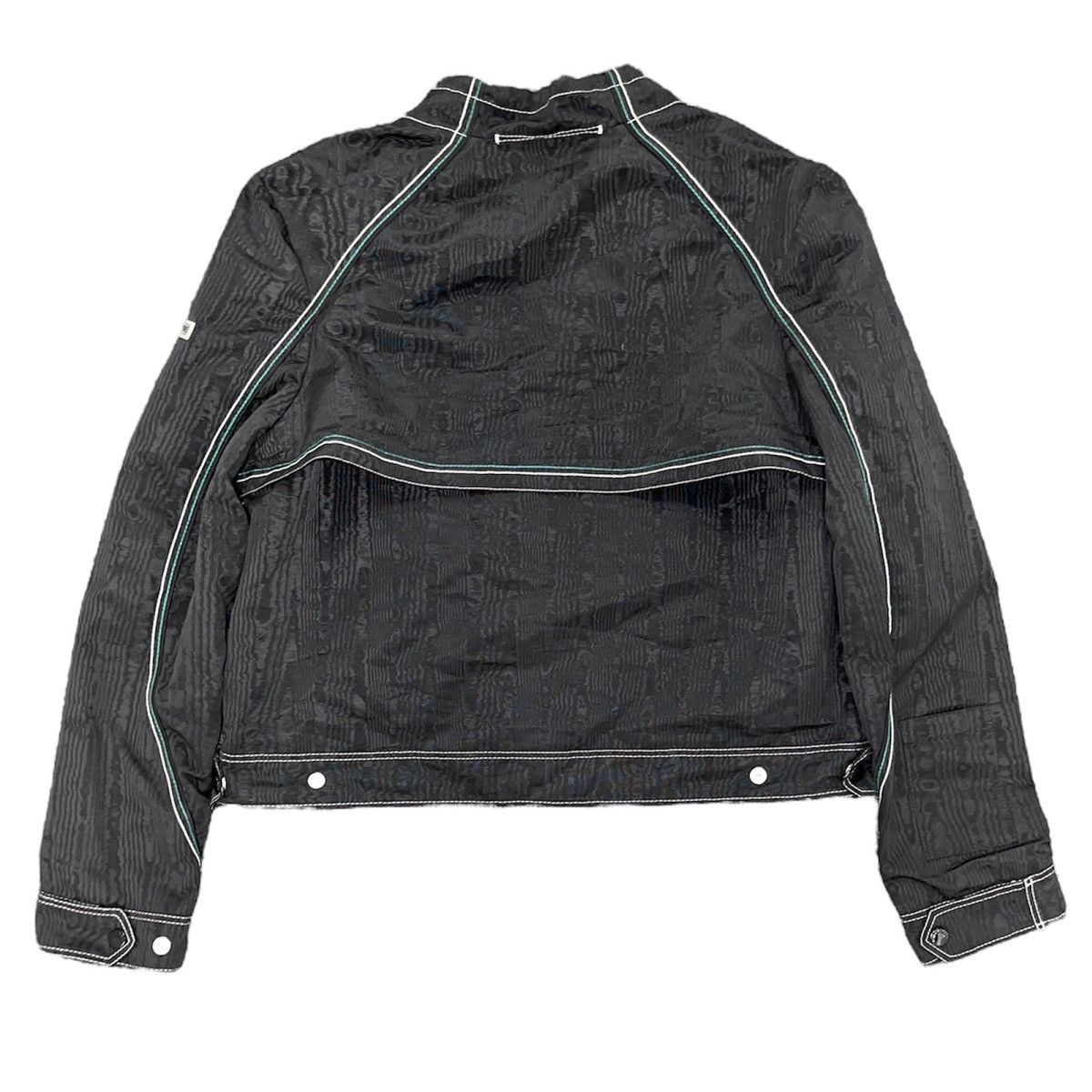 Marine Serre 2022 MARINE SERRE BOXY MOIRE JACKET UNISEX - BLACK Size US M / EU 48-50 / 2 - 2 Thumbnail