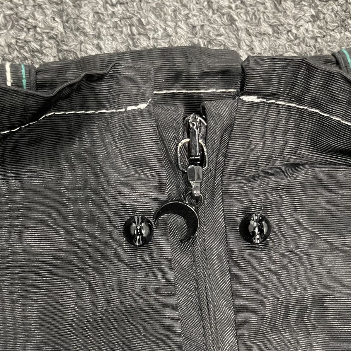 Marine Serre 2022 MARINE SERRE BOXY MOIRE JACKET UNISEX - BLACK Size US M / EU 48-50 / 2 - 4 Thumbnail