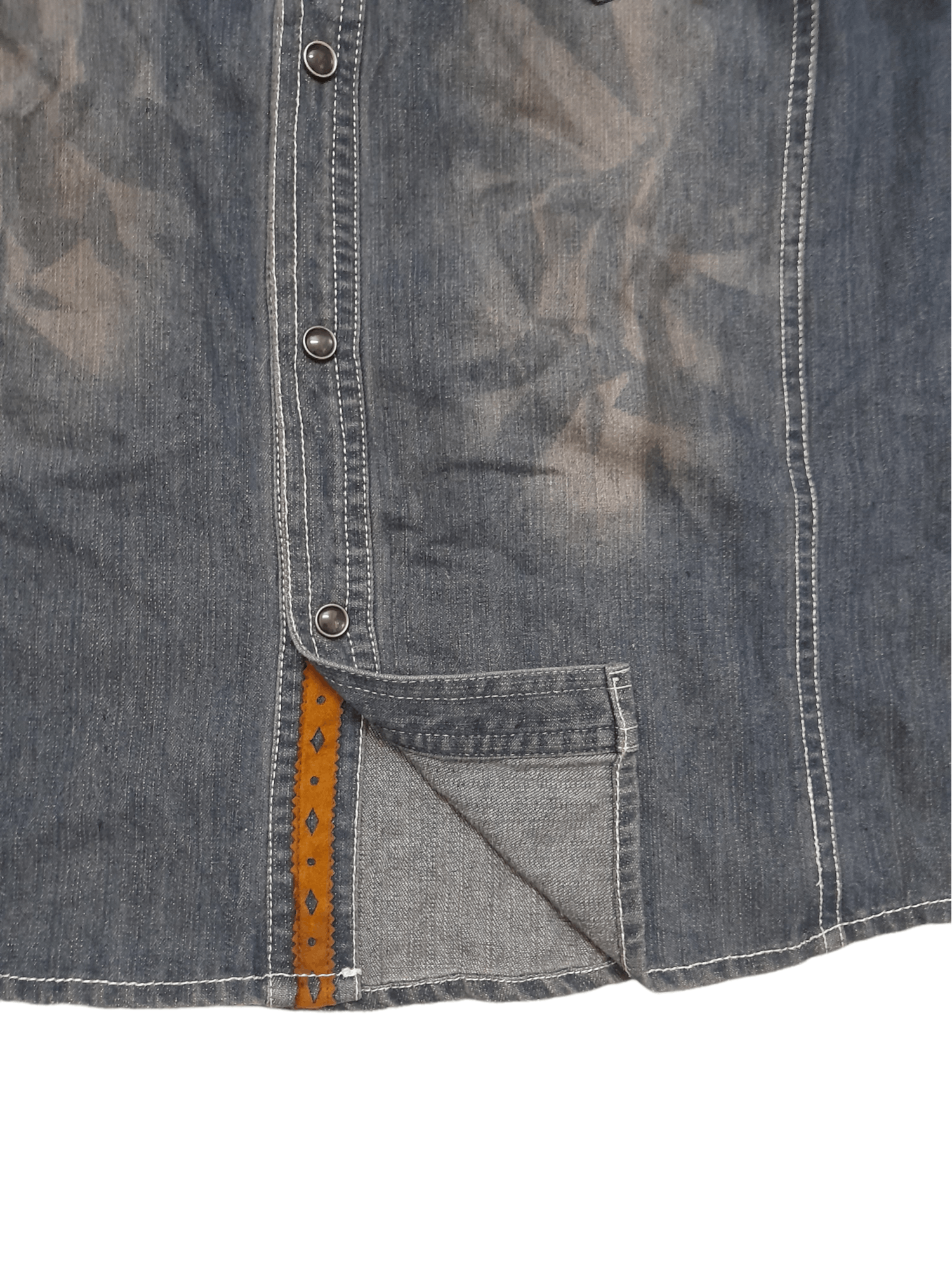 In The Attic In the Attic Western Denim Shirt (E269) Size US L / EU 52-54 / 3 - 2 Thumbnail