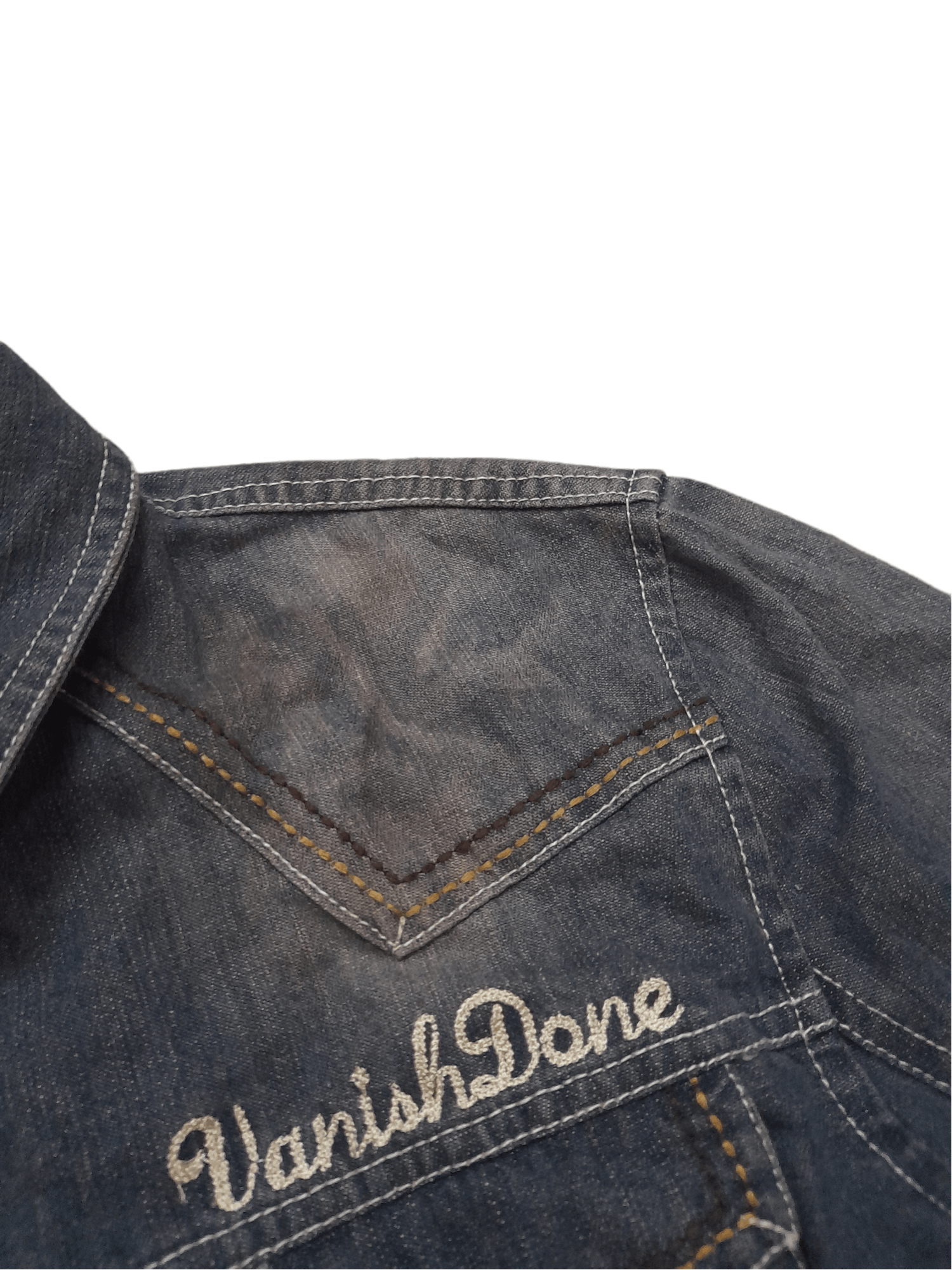 In The Attic In the Attic Western Denim Shirt (E269) Size US L / EU 52-54 / 3 - 4 Thumbnail