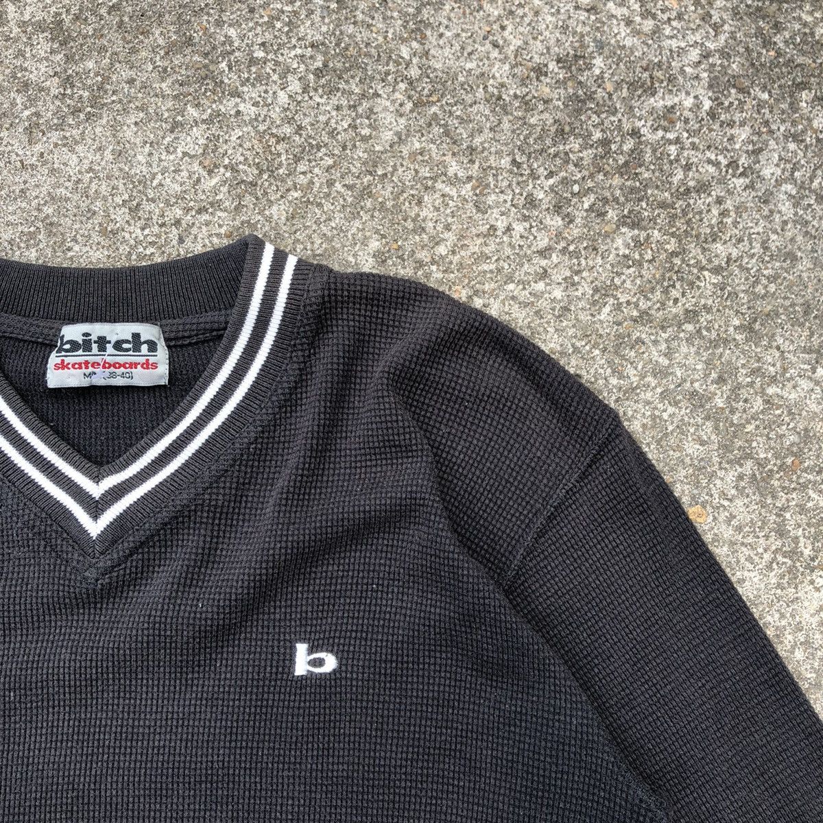 Vintage × Welcome Skateboards 🔥OG🔥Vintage Bitch Skateboards Mini Logo Knit Wear Skate Tee Size US M / EU 48-50 / 2 - 5 Thumbnail