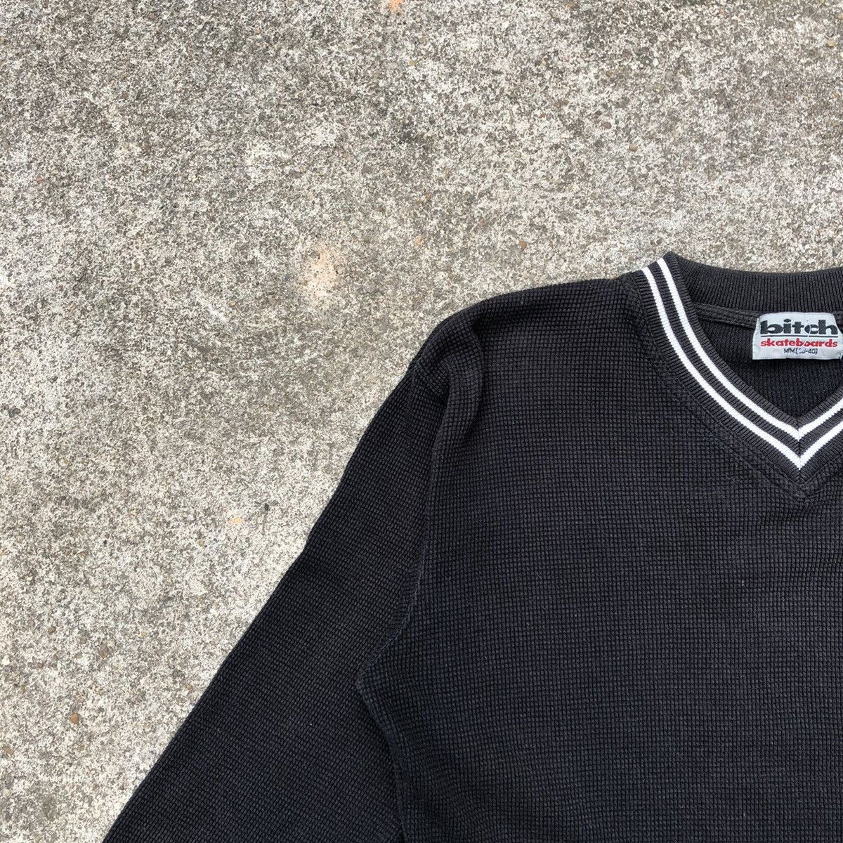 Vintage × Welcome Skateboards 🔥OG🔥Vintage Bitch Skateboards Mini Logo Knit Wear Skate Tee Size US M / EU 48-50 / 2 - 7 Thumbnail