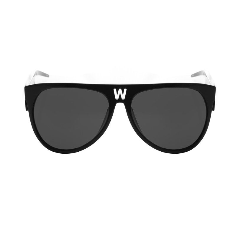 image of Archival Clothing x Linda Farrow Walter Van Beirendonck Black Acetate Comb Detail Sunglasses, Men's